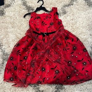 Beautiful red dress for kids